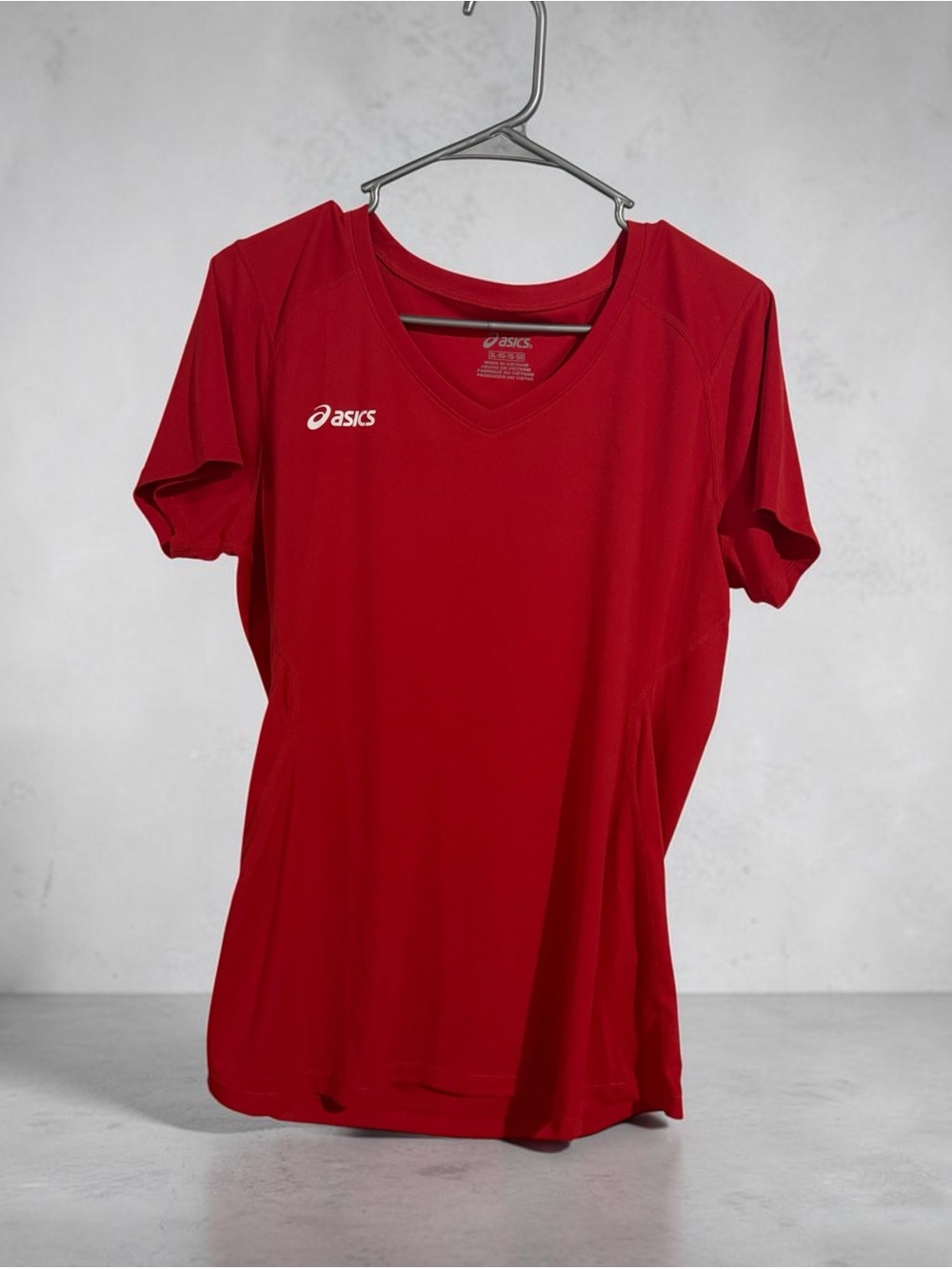 Asics Women’s Jersey Workout Shirt - Red (XL)